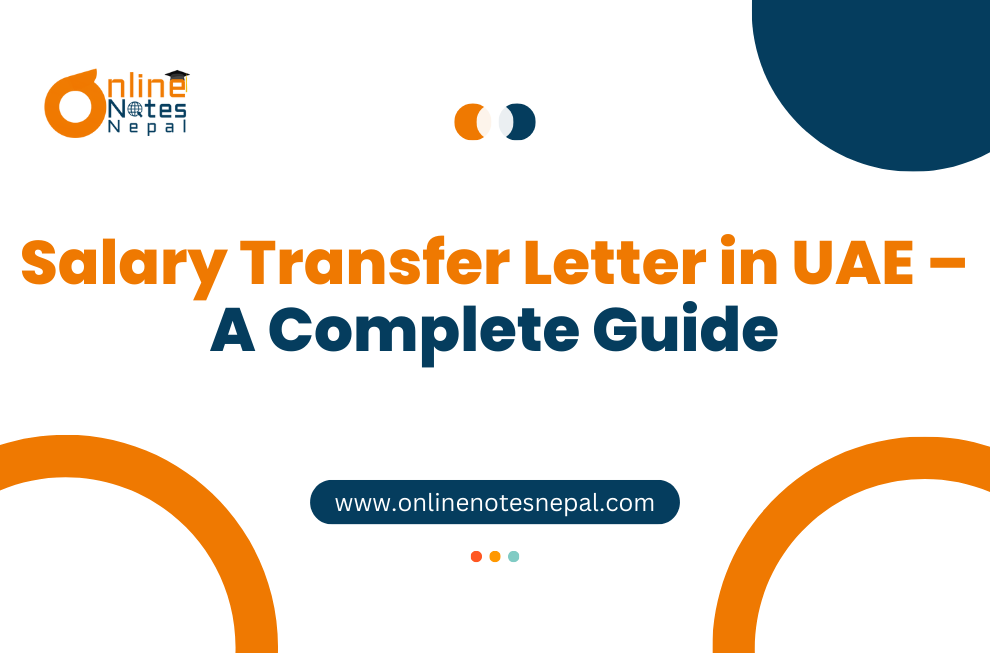 Salary Transfer Letter in UAE – A Complete Guide